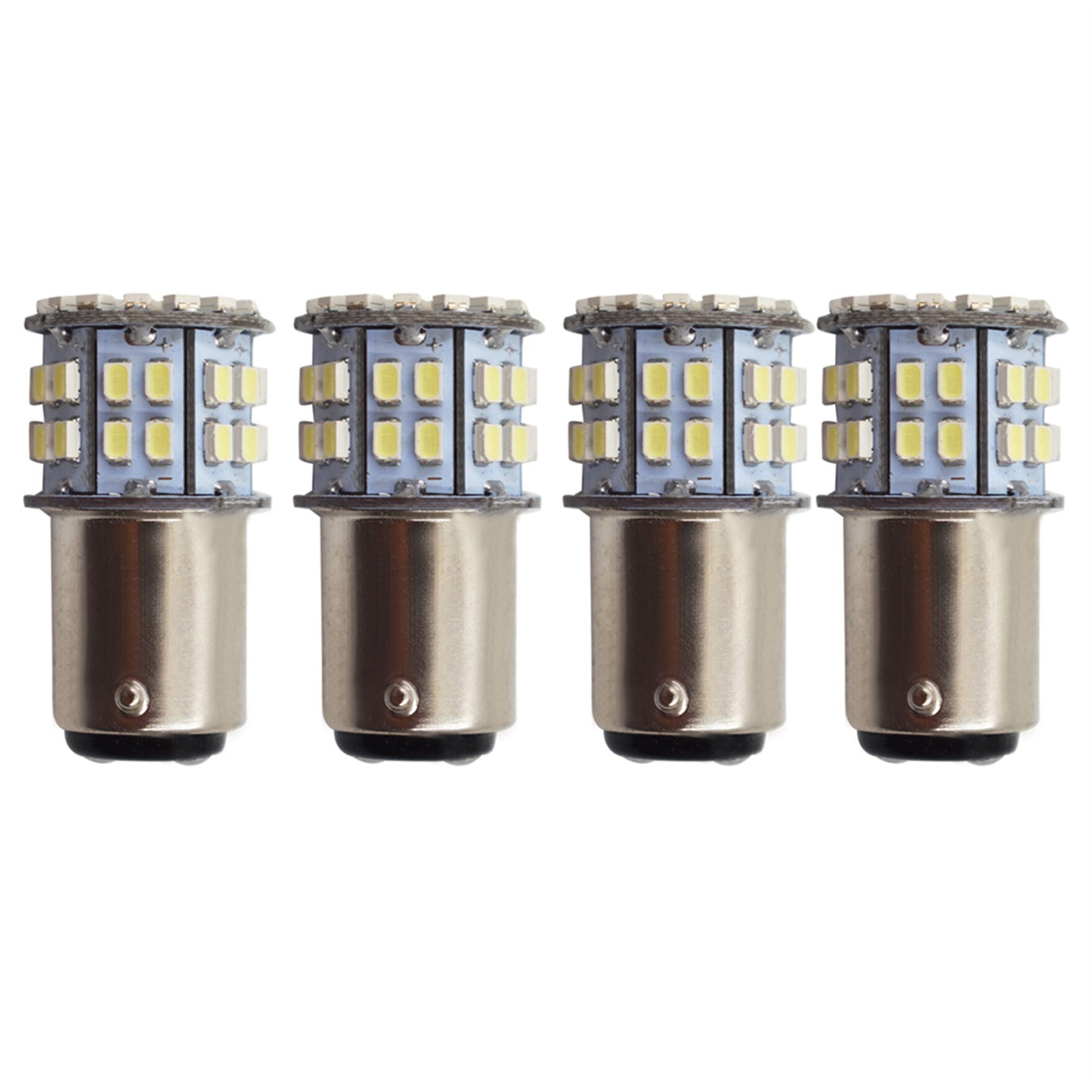 Pack of 4 1157 BAY15D LED Bulb P21/5W Car Reverse Rear Turn Signal Parking Light 50 SMD 3014 White Lamp 6000K 12V Non-canbus