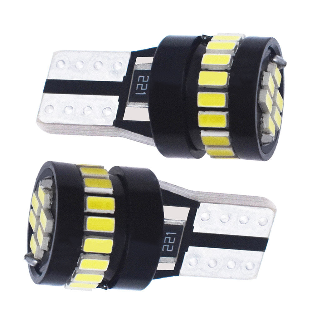 LABLT 10x Super Bright Canbus T10 194 168 LED Light Bulb 6000k Xenon White w5w 2825194 168 158 24SMD 2825