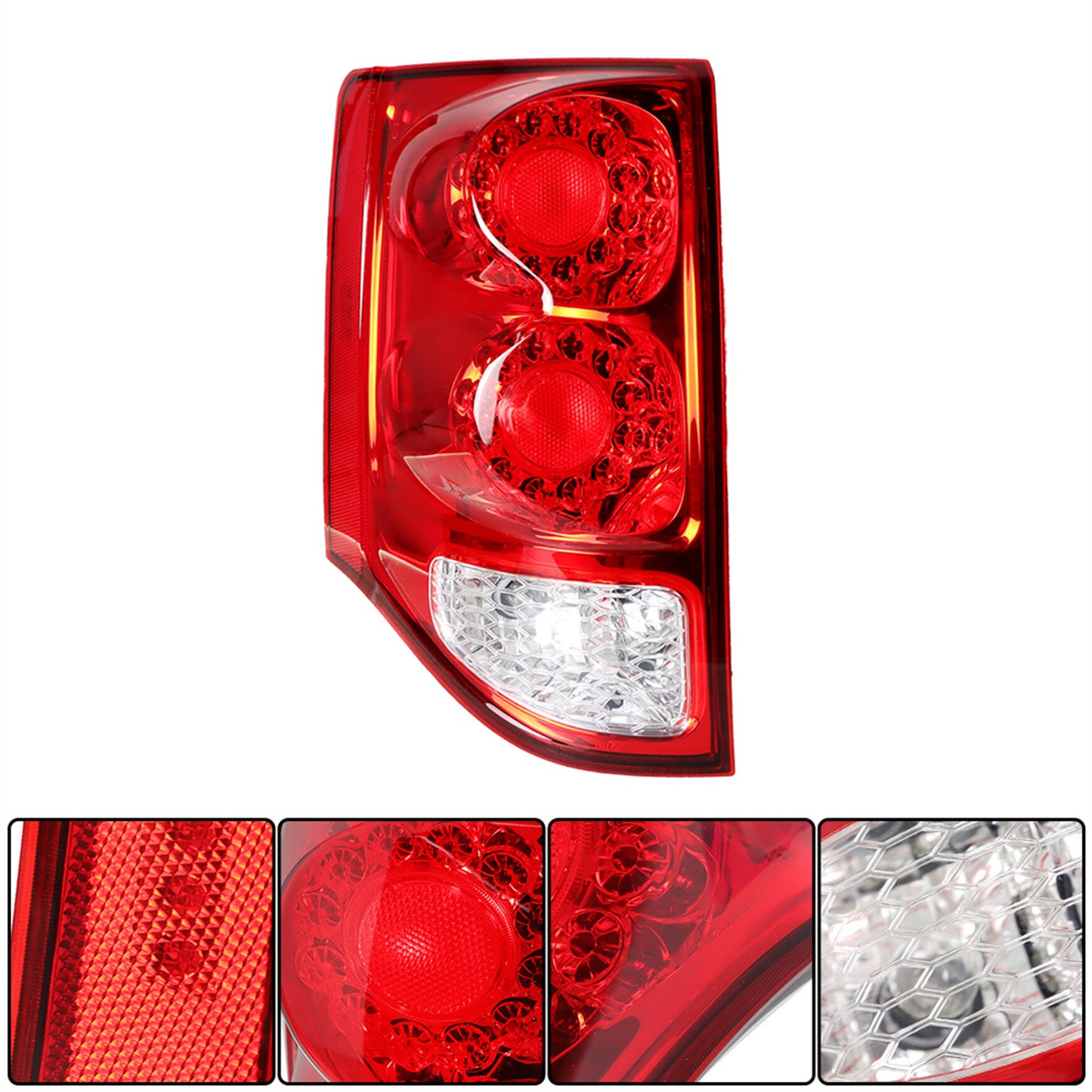 LABLT Tail Light Assembly Replacement for 2011-2020 Grand Caravan LED Rear Brake Lamp Assembly Left Driver Side Taillights