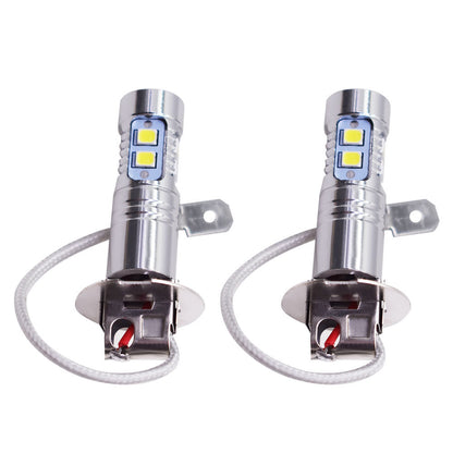 2 PCS H3 50W High Power LED 6000K White Fog Lights Fit for 01-04 Toyota Corolla