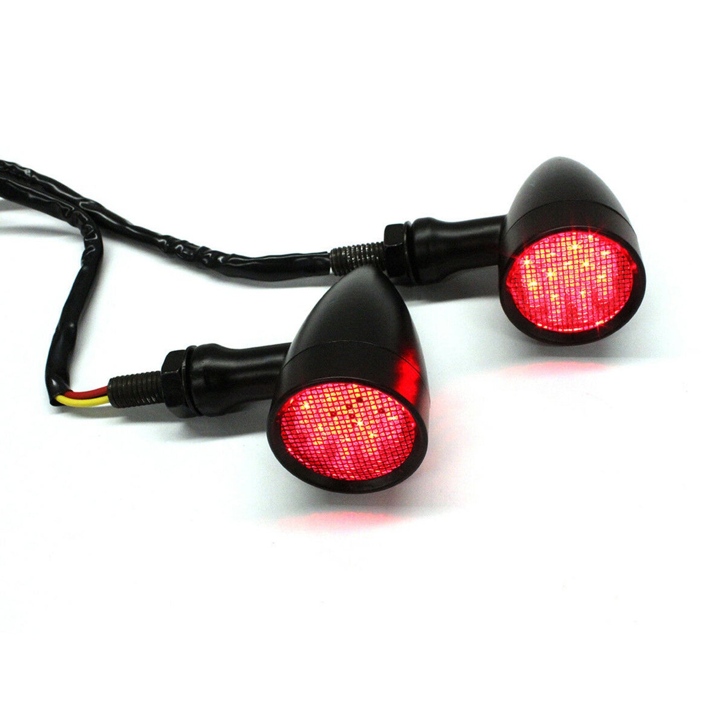 LABLT 2PCS Motorcycle LED Turn Signal Light Blinker Indicator Front Rear Tail Light Raplacement for Honda Yamaha Suzuki Chopper Bobber