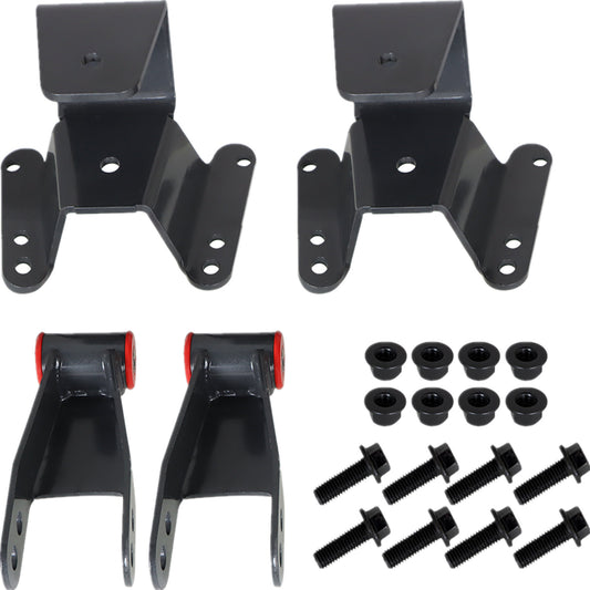 LABLT 4 Rear Drop Lowering Kit Hanger Shackle Replacement for Chevy for GMC C10 1973-1987 2WD