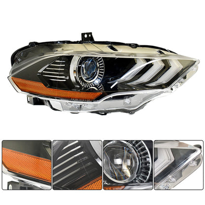 LABLT Headlights Front Head Lamps Replacement for 2018-2020 Mustang Headlight Assembly Projector Right Passenger Side