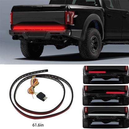 Tailgate Light Bar 60 Inch 5 Function Turn Signal Parking Brake Reverse Lights No Drill Needed Fit for Pickup RV SUV Van Car Jeep Truck GMC and etc.