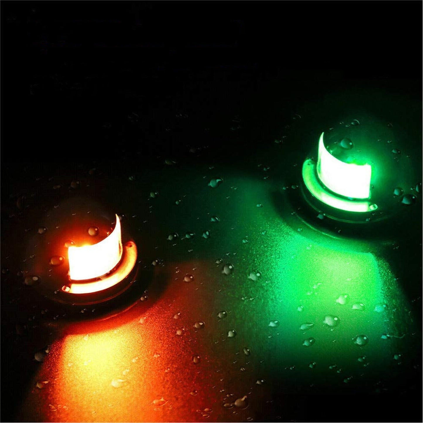 One Pair Red Green Led 12V for Marine Boat Yacht Pontoon Stainless Steel LED Bow Navigation Lights