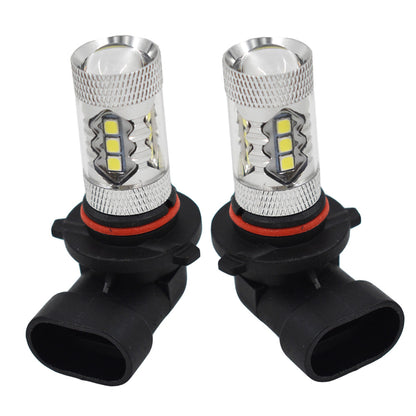 2 x H10 9145 LED Fog Lights Bulbs 80W Extremely Bright 6000K White Fog Light Lamp Bulb Driving Projector DRL Bulbs for 2003 2004 2005 2006 Chevrolet Silverado