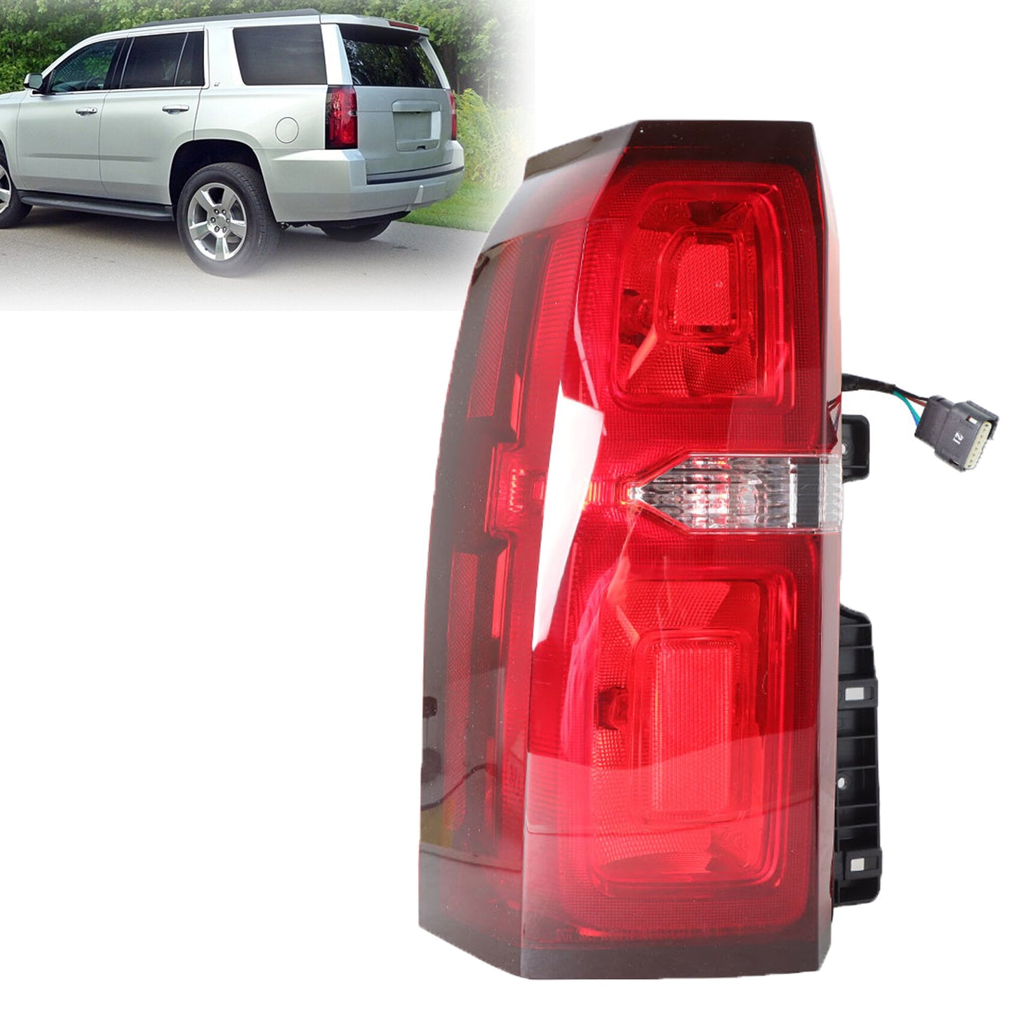 LABLT Rear Tail Light Assembly Left Side Brake Light Bulb Replacement for 2015-2020 Chevrolet Tahoe 84467058 Turn Signal Stop lamp Taillights