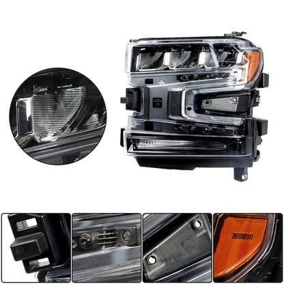 LABLT Headlights Front Head Lamps Replacement for 2019-2020 Silverado 1500 LED Left Side Headlight Assembly