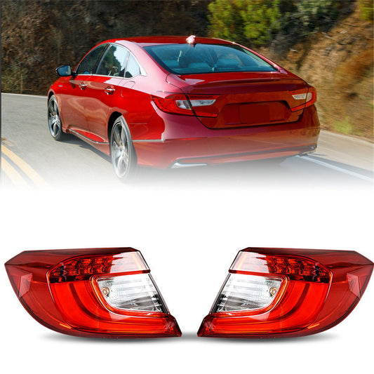 LABLT LED Tail Lights Assembly Replacement for 2018-2021 Honda Accord Left and Right Side Taillight 33500TVAA01 33500-TVA-A01 Car Right Tail Brake Light Rear Lamp