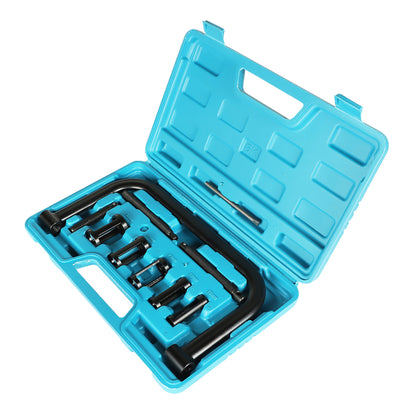 LABLT 1 Set Valve Spring Compressor 10 Piece Spring Clamp Tool Kit with C Clamp Replacement for Motorcycle ATV Car