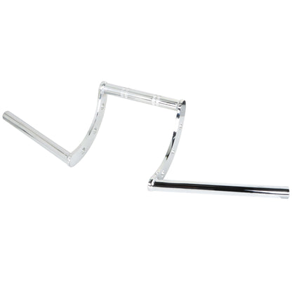 LABLT Motorcycle 7/8 Z-Bar Handlebars Drag Bars Length 660mm Diameter 22mm Hand Bars Universal Replacement for Suzuki Kawasaki Honda Yamaha Touring Dyna Softail Chrome