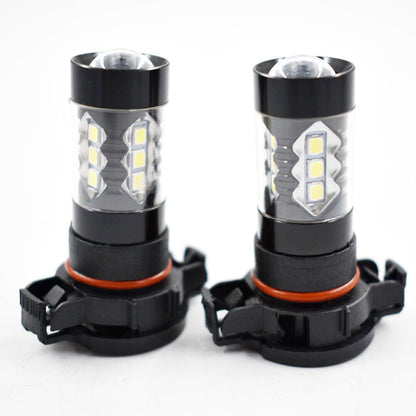 2 Pcs H16 5202 LED 6000K Super White 3200LM Bright Fog DRL Lights Bulbs