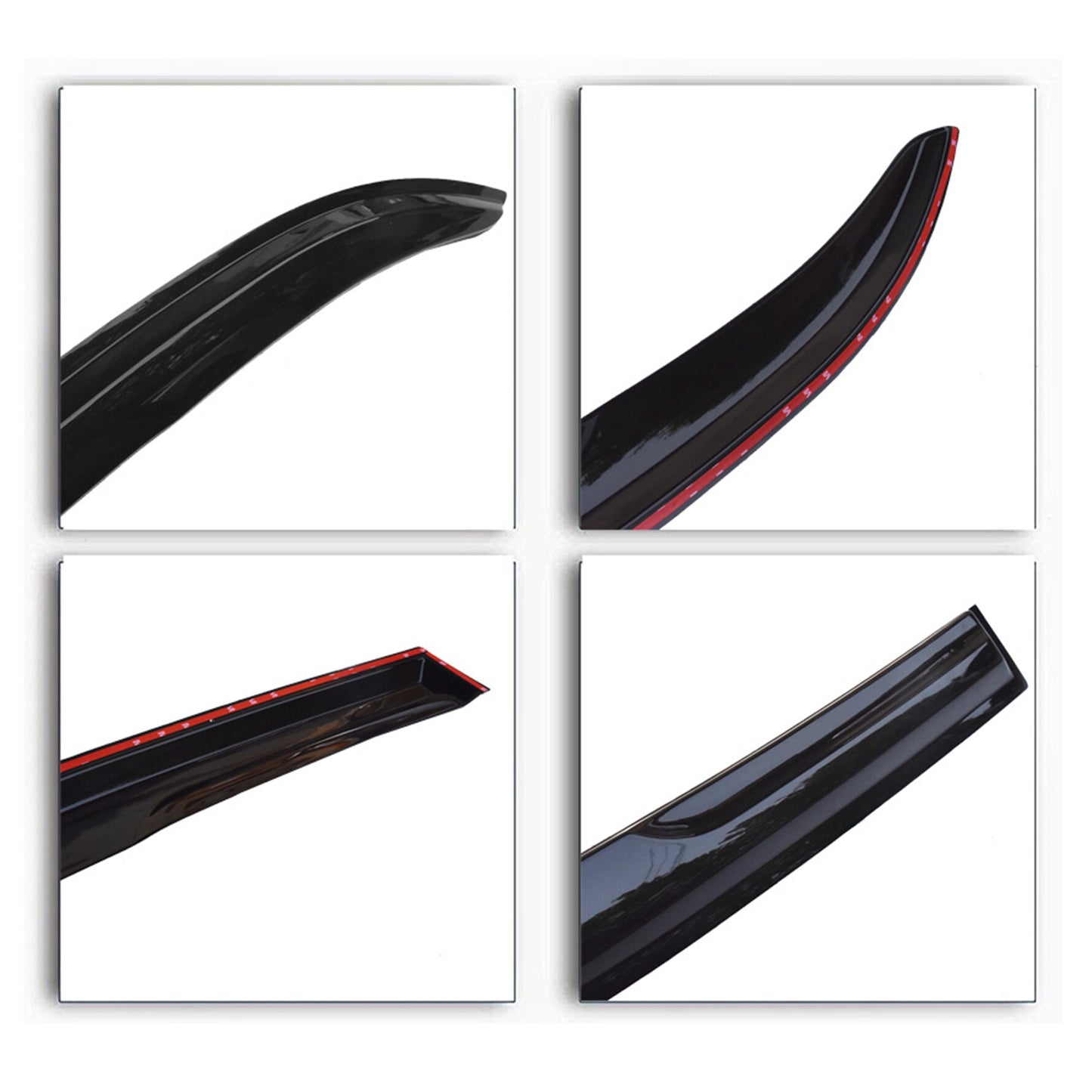 LABLT Outside 4 Pieces Black Window Vent Visors Shade Sun Rain Wind Guards Deflectors Cover Acrylic Replacement for Toyota Corolla 2003 2004 2005 2006 2007 2008