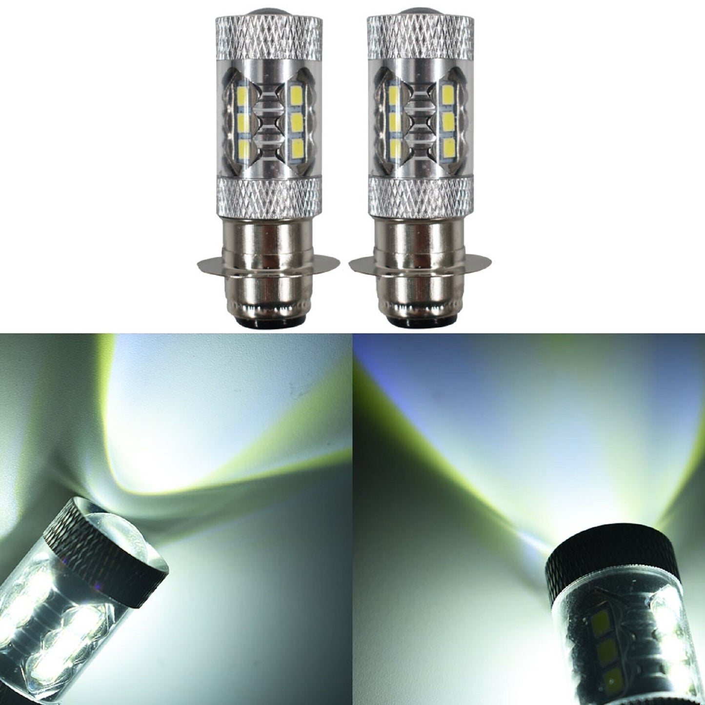 2 Pcs H6 80W motorcycle Super White 6000K LED Headlights Bulbs For Yamaha Headlights Bulbs