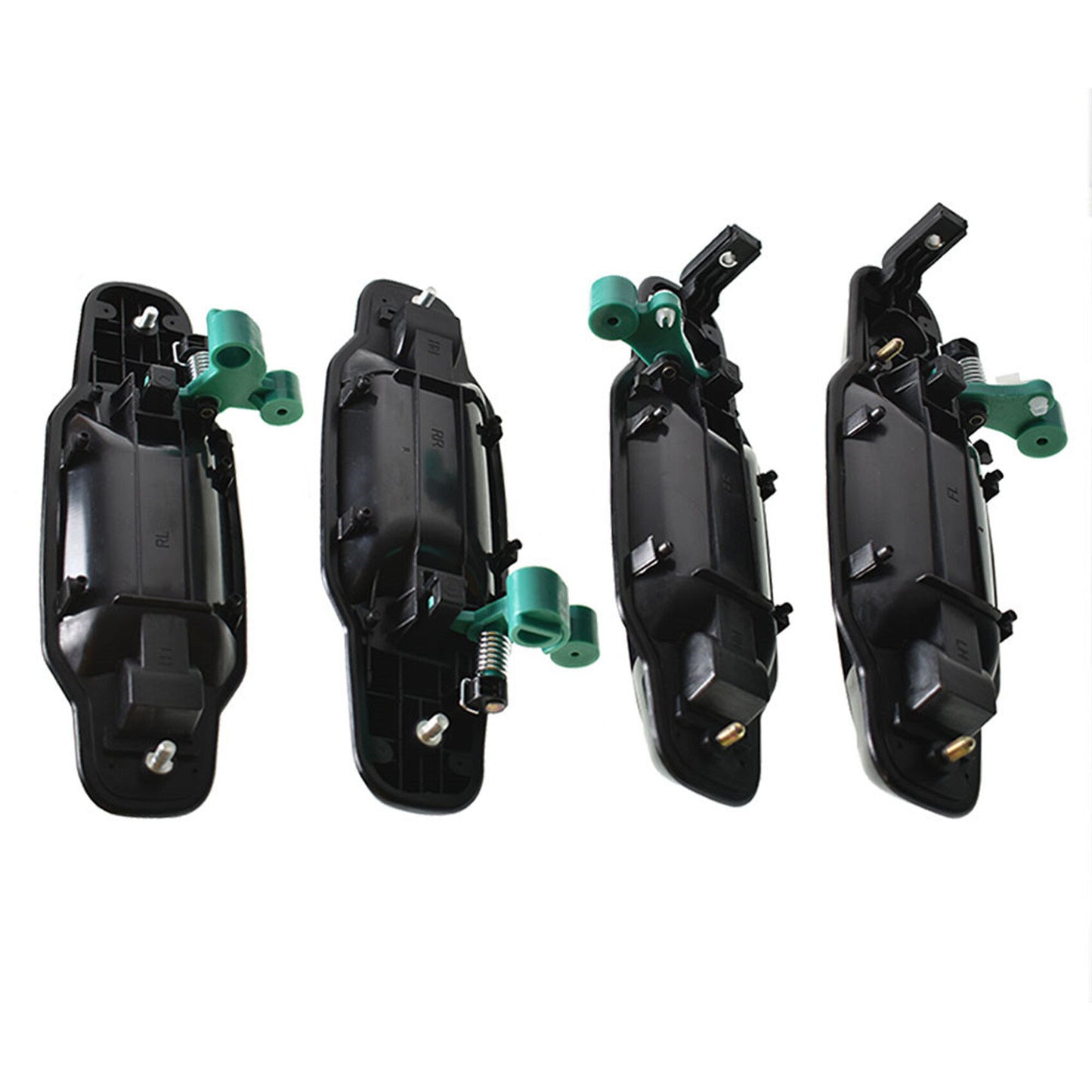 LABLT 4 Pcs Black Plastic Front Rear Left and Right Side Exterior Door Handle Replacement for Kia Sorento 4-Door 2003 2004 2005 2006 2007 2008 2009 KI1311113 KI1310113 KI1521113 KI1520113