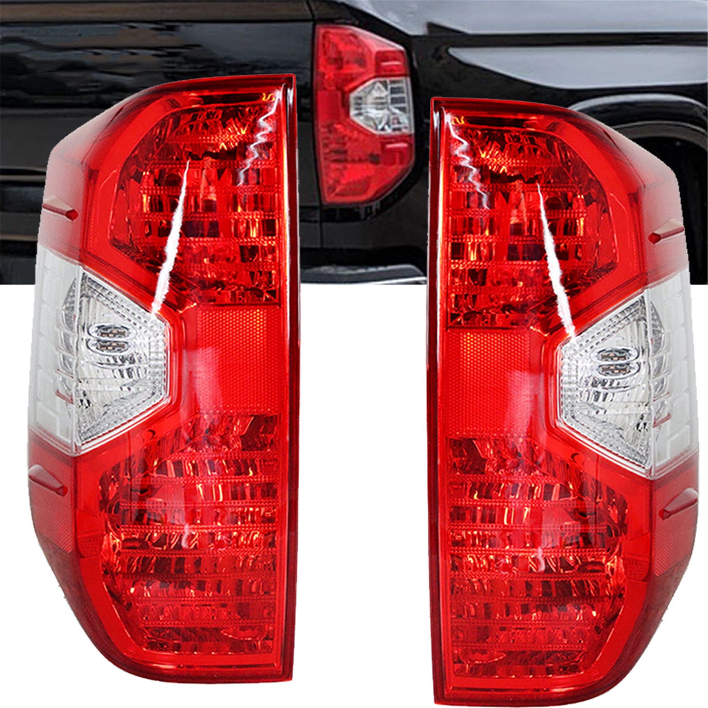 LABLT A Pair Tail Lights Brake Light Bulb Replacement for 2014 2015 Toyota Tundra 81550-0C101 81560-0C101 Passenger and Driver Side Rear Brake Lamp Accessories