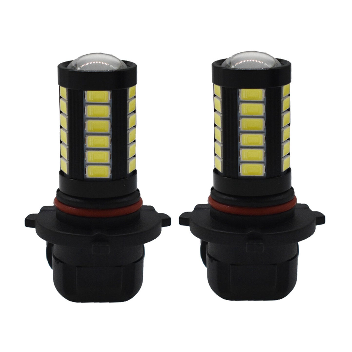 H10 9140 9145 LED Fog Light Bulbs DRL 2800 Lumens 5730 33-SMD Super Bright 6000K Xenon White