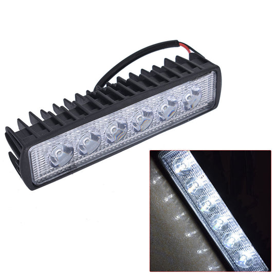 2 Pieces 18W 6 inch Flood LED Light Bar Off Road Lighting Fit for SUV UTV ATV Motocycle Truck Boat