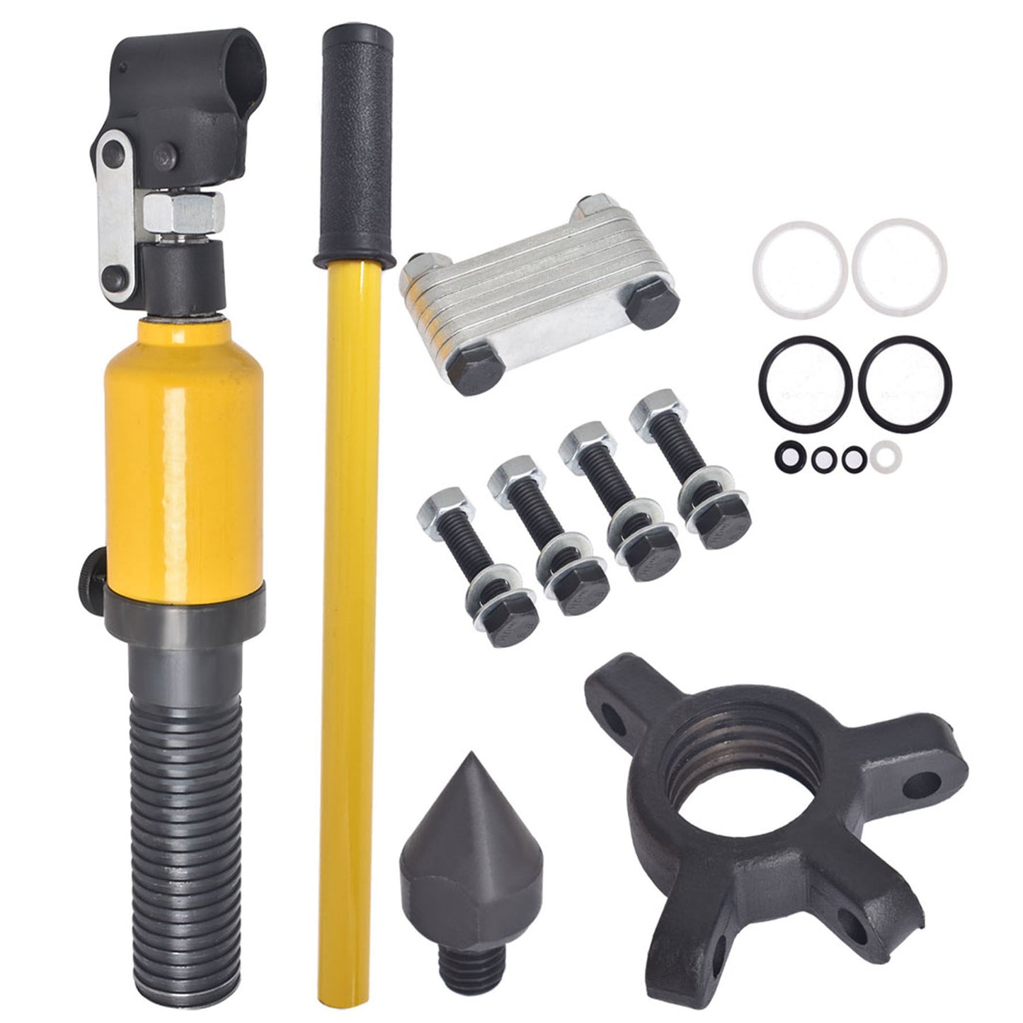 LABLT 5 Ton Hydraulic Gear Puller 3 Jaw Puller Set Hydraulic Bearing Puller 3 in 1 Pump Oil Drawing Machine