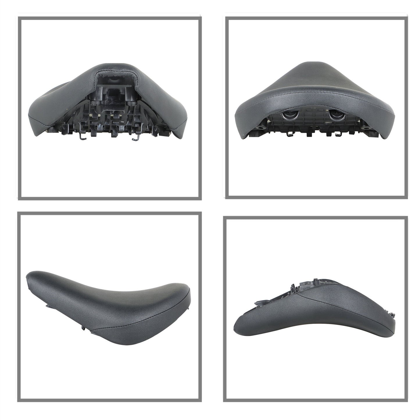 LABLT Motorcycle 12 Solo Seat Complete Universal Cushion Black Replacement for 2017-2021 Honda Rebel 300 500