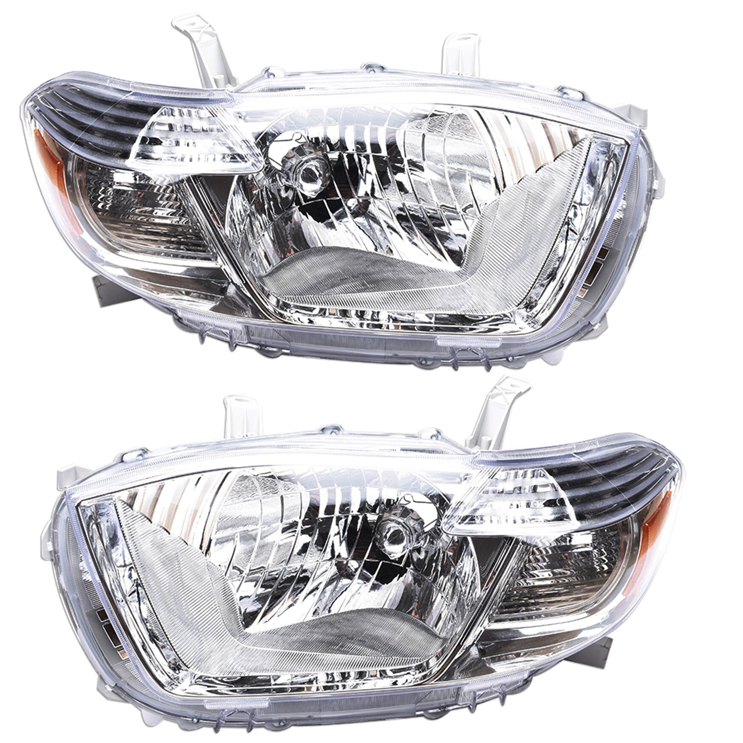 Headlight Replacement Headlamp Pair Replacement for Toyota Highlander 2008-2010