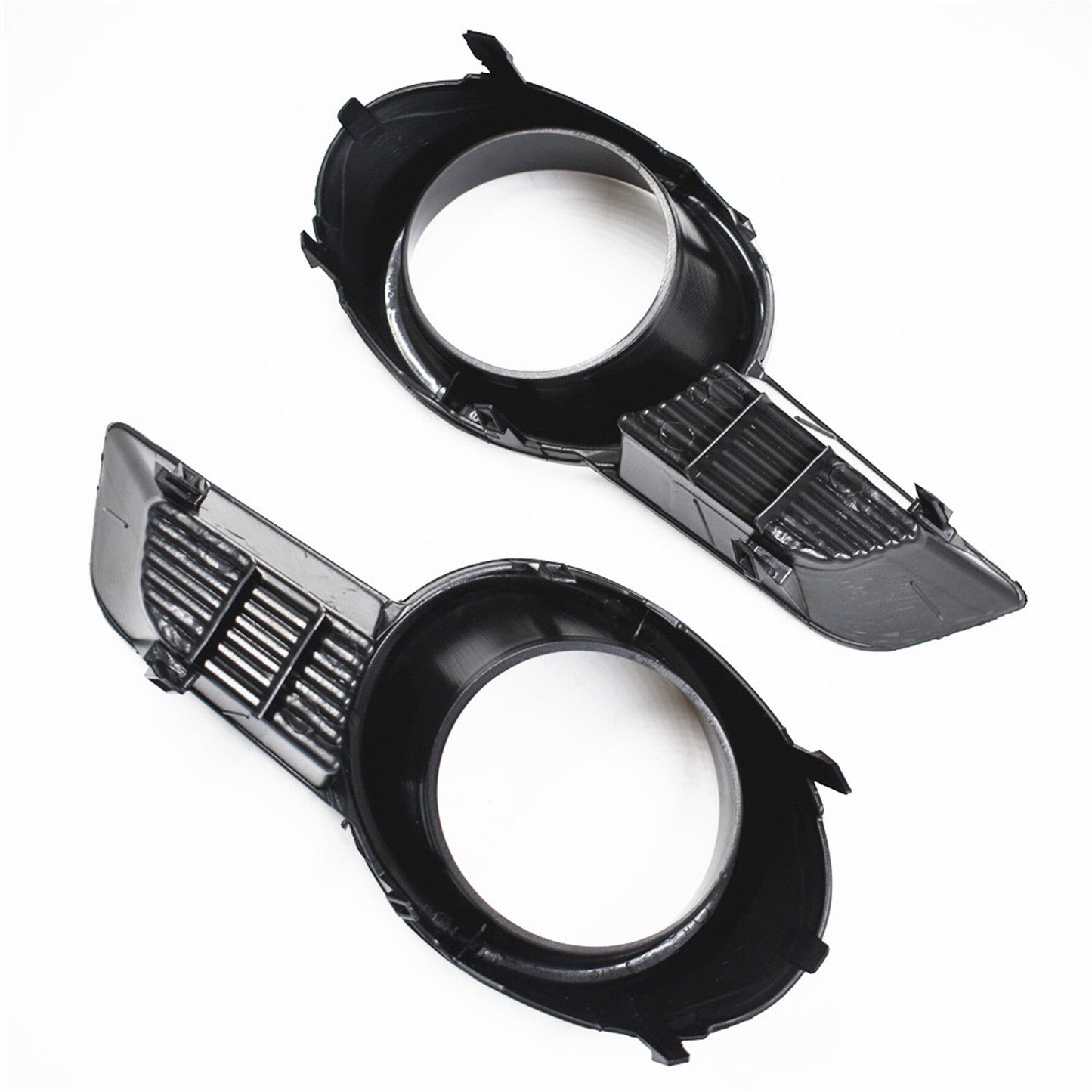 A Pair Front Bumper Fog Light Grille Cover Trim Replacement for Toyota Highlander 2008 2009 2010