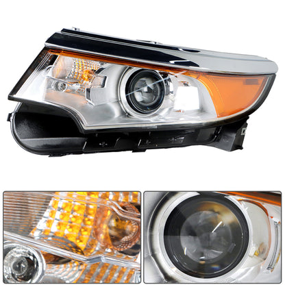 LABLT Headlights Front Head Lamps Replacement for Headlights Front Head Lamps Replacement for 2011-2014 Edge Headlamps Projector Headlights Left Driver Side