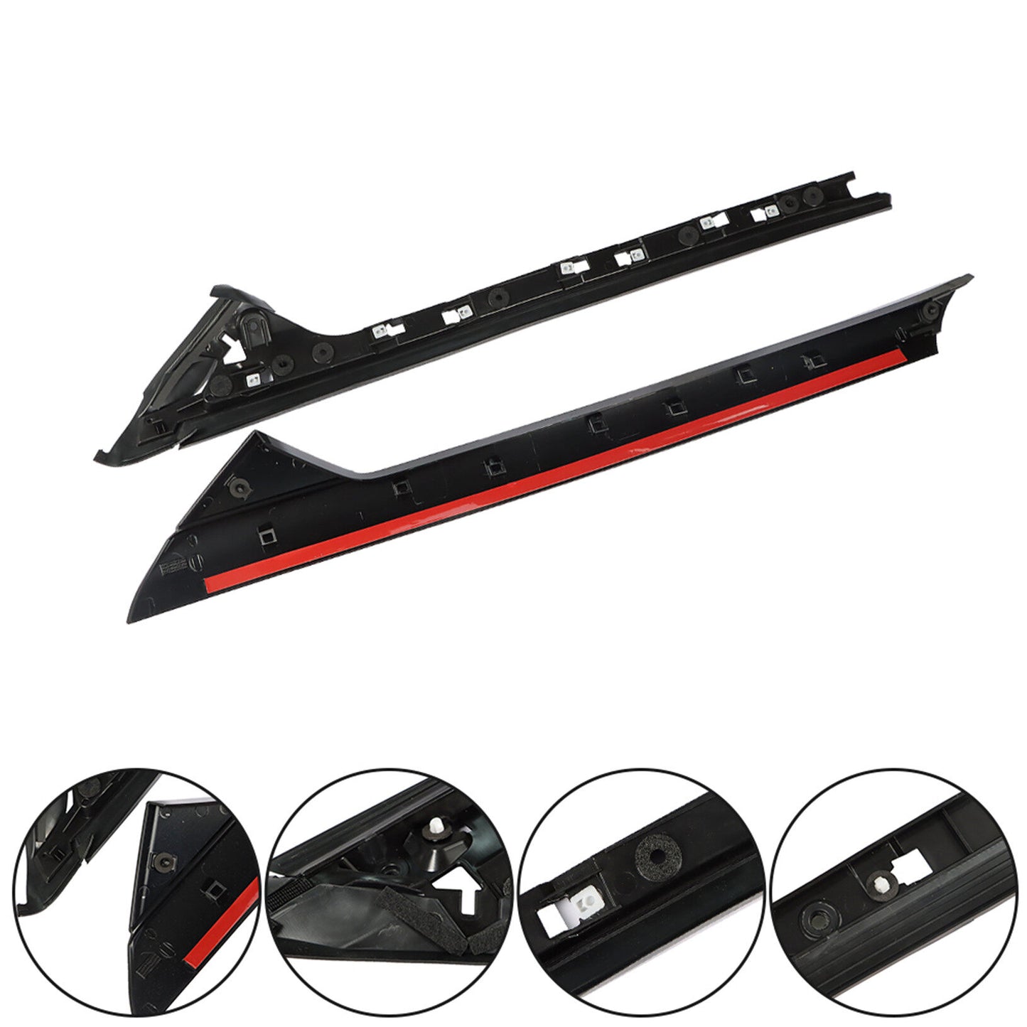 LABLT 1 Pair Left Driver Side Windshield A-Pillar Molding Trim Replacement for Explorer 2011-2019 926-450 BB5Z7803137AA BB5Z-7803137-AB BB5Z7803137BA BB5Z7803145AA