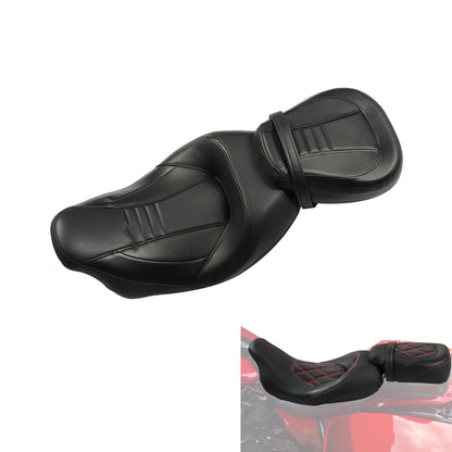 LABLT Motorcycle Complete Rider Passenger Seat Driver Seat Rider Pillion Replacement for 2009-2022 CVO Touring Road King Road Glide Street Glide Electra Glide FLTR BLK T08 Black