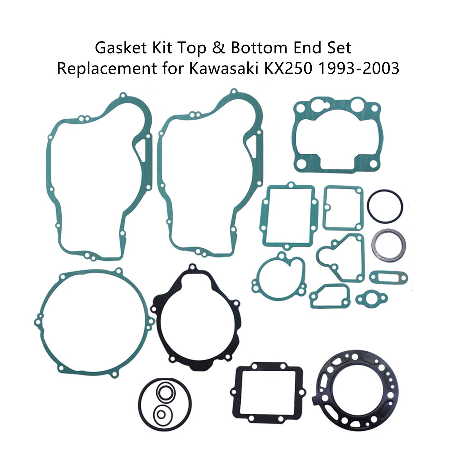 LABLT Gasket Kit Top and Bottom End Gasket Kit Replacement for Kawasaki KX250 1993-2003