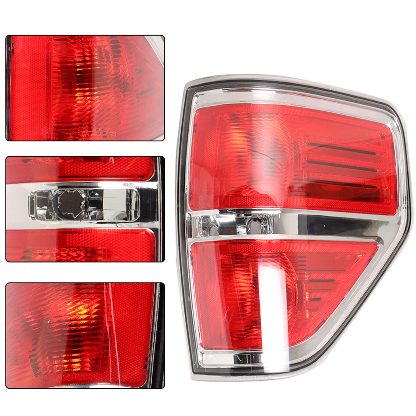 LABLT Real Tail Light Car Assembly Replacement for 2009-2014 F-150 BL3Z13404B FO2819143 Right Passenger Side Red Tail Lights