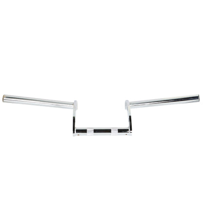 LABLT Motorcycle 1 Z-Bar Handlebars Drag Bars Length 660mm Diameter 25mm Hand Bars Universal Replacement for Suzuki Kawasaki Honda Yamaha Touring Dyna Softail Chrome
