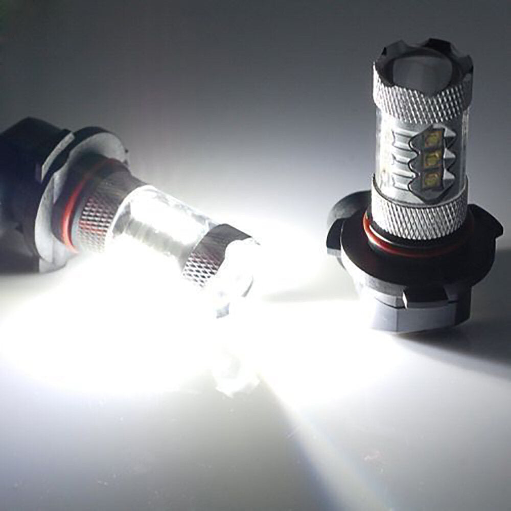 2pcs H10 9145 80W LED 6000K White Headlights Bulbs for Can-Am Maverick Max 1000R