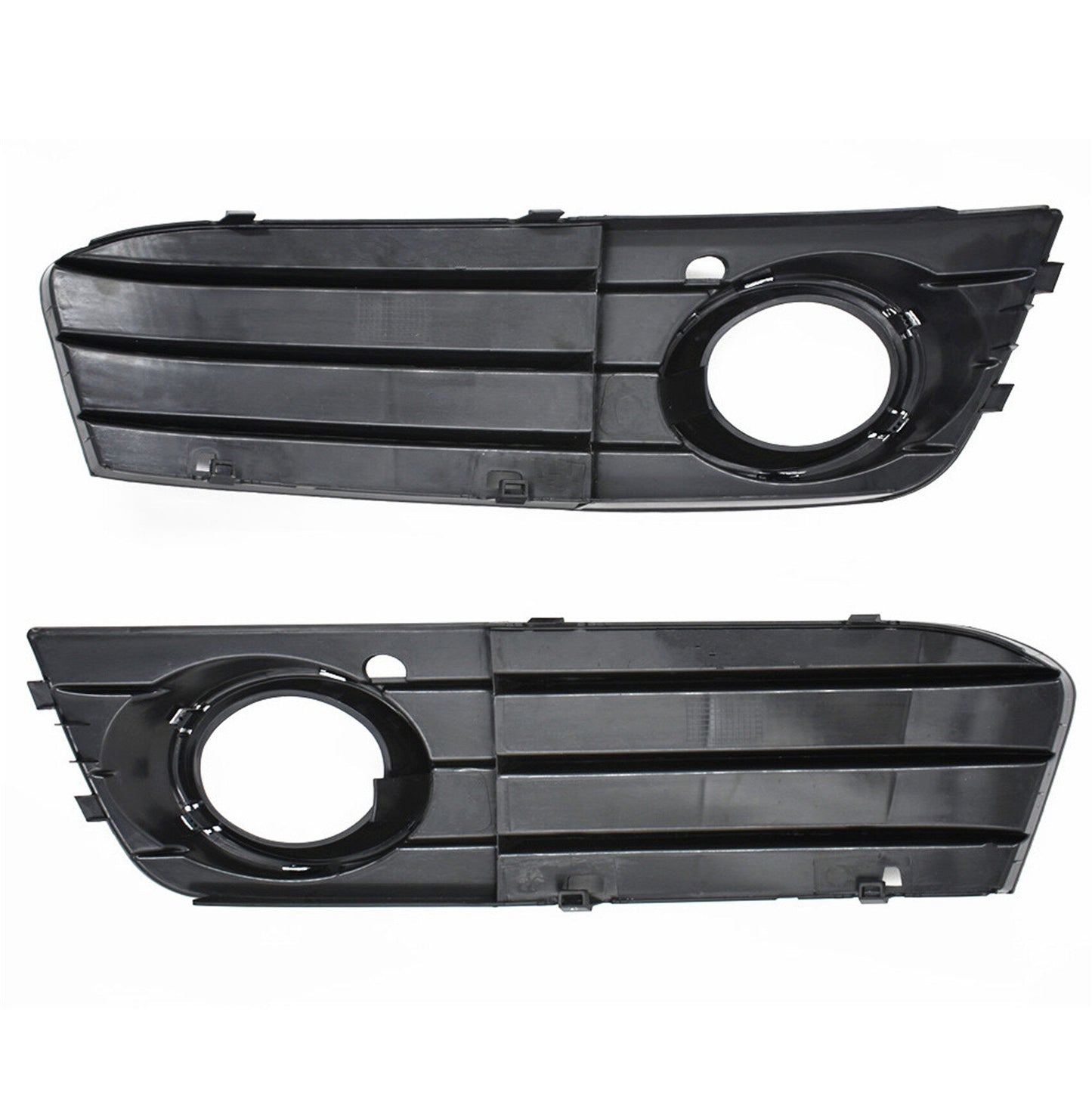 Pair Front Bumper Fog Light Grilles Grill Cover Replacement for Audi A4 B8 A4L 2009 2010 2011 2012 8KD 807 681 01C /8KD 807 682 01C