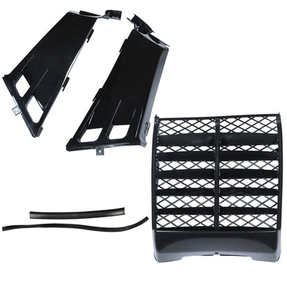 LABLT Motorcycle Gas Tank Left Right Side Wrap Covers w/ Grill Radiator Cover Plastic Kit Replacement for Yamaha Banshee 1987-2006 Black