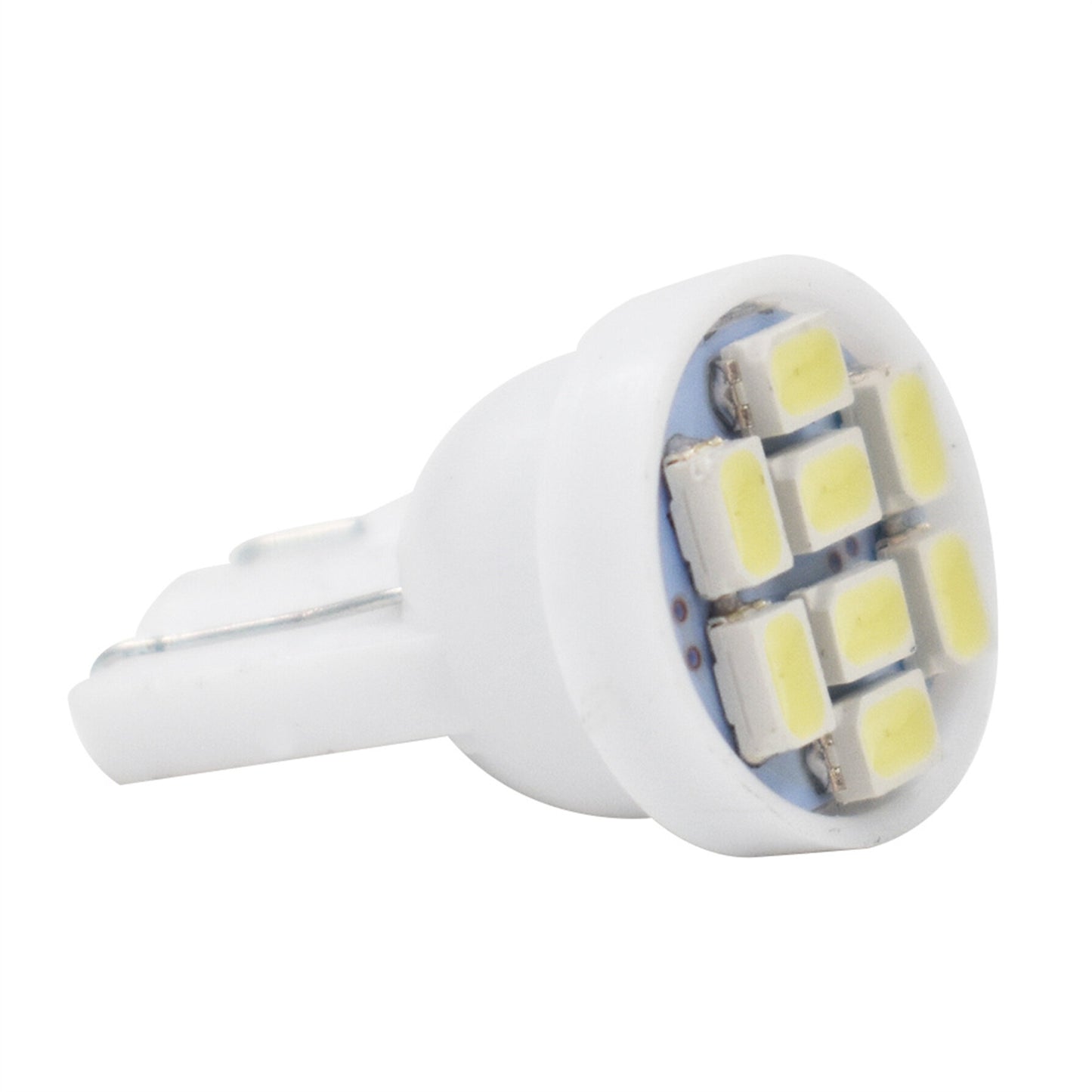 50 PCS T10 8-SMD Cool White Wedge Interior LED Light Bulb W5W 192 194 158 168 2825