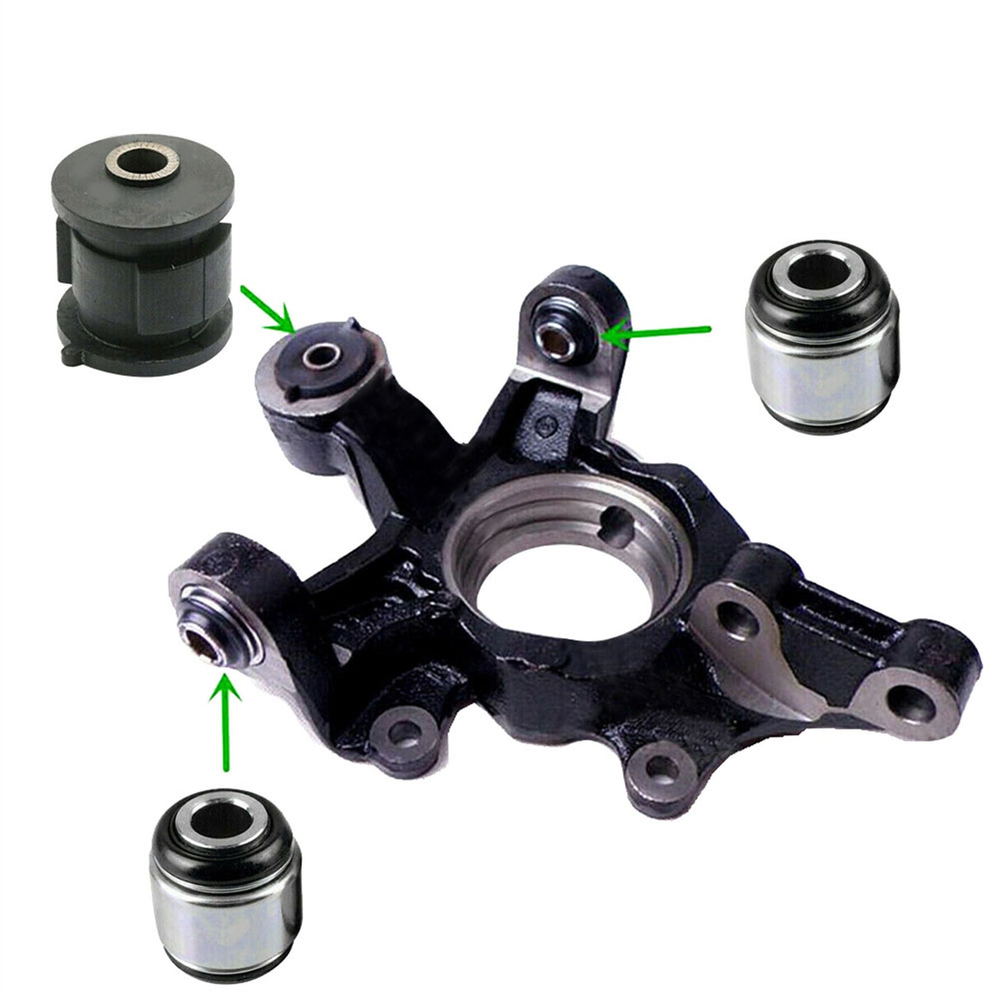 LABLT 3-Pack Rear Arm Assembly Lift Spindles Suspension Knuckles Bushing Compatible Kit Replacement for Lexus RX Series Toyota Avalon Carina Corona Curren Harrier Highlander Kluger Camry