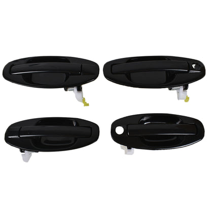 LABLT 4Pcs Front Rear Driver Passenger Side Exterior Door Handle Replacement for Hyundai Santa Fe 2001 2002 2003 2004 2005 2006