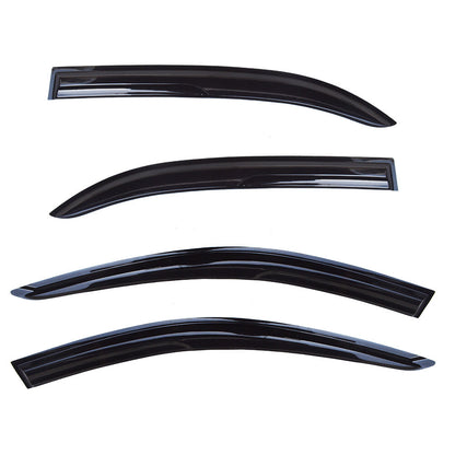 LABLT Outside 4 Pieces Black Window Vent Visors Shade Sun Rain Wind Guards Deflectors Cover Acrylic Replacement for Toyota Corolla 2003 2004 2005 2006 2007 2008