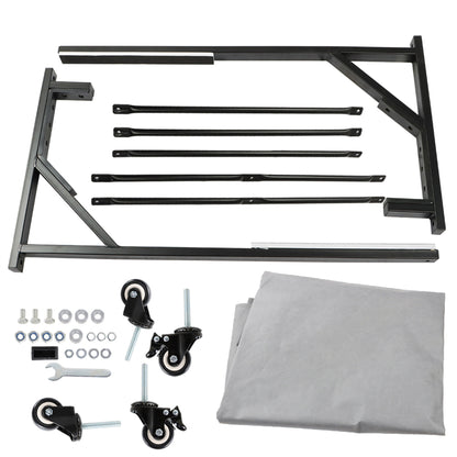 LABLT Hard Top Storage Cart Carrier Replacement for Mercedes 380SLC 450SL 450SLC 560SL SL320 Black