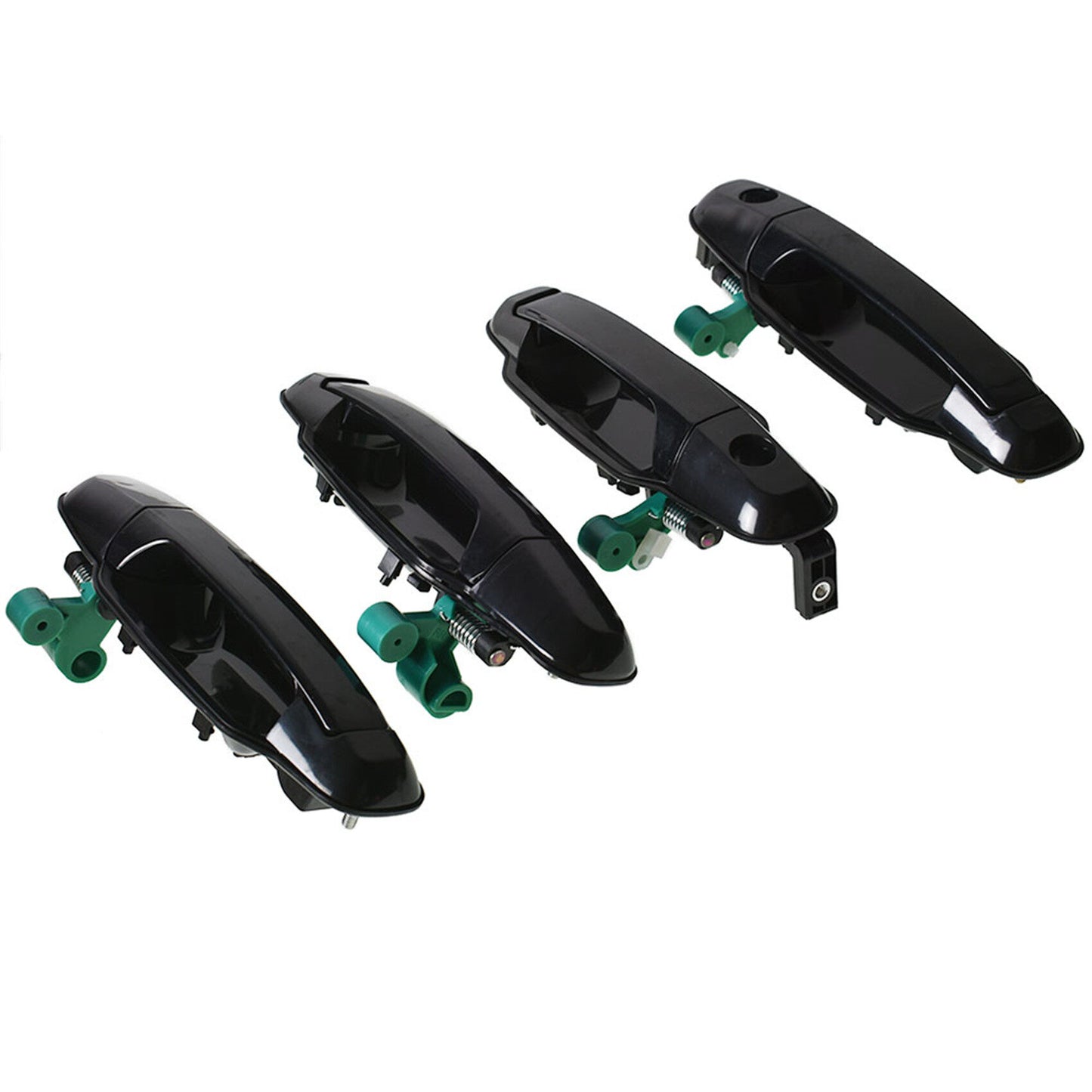 LABLT 4 Pcs Black Plastic Front Rear Left and Right Side Exterior Door Handle Replacement for Kia Sorento 4-Door 2003 2004 2005 2006 2007 2008 2009 KI1311113 KI1310113 KI1521113 KI1520113