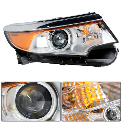 LABLT Headlights Front Head Lamps Replacement for Headlights Front Head Lamps Replacement for 2011-2014 Edge Headlamps Projector Headlights Right Passenger Side