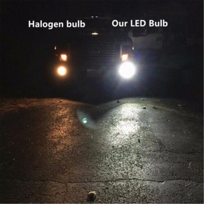 2X H3 6000K White 35W LED Headlamp Bulbs Kit Fog Driving Light