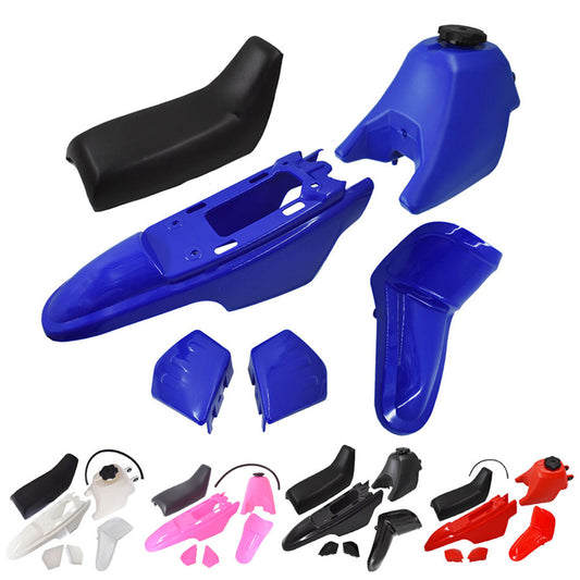 LABLT Motorcycle Complete Fairing Plastic Kit w/Seat Front Fender Rear Fender Gas Tank Body Assembly Replacement for Yamaha PW50 PY50 PW 50 PY 50 All Years Blue