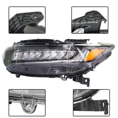 LABLT Headlights Replacement for 2018-2021 Honda Accord Full LED Headlight Headlamp Left Driver Side