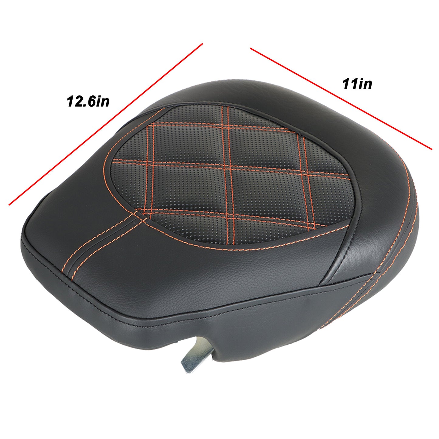 LABLT Motorcycle Complete Rider Passenger Seat Driver Seat Rider Pillion Replacement for 2009-2022 CVO Touring Road King Road Glide Street Glide Electra Glide FLTR BLK T08 Black Orange