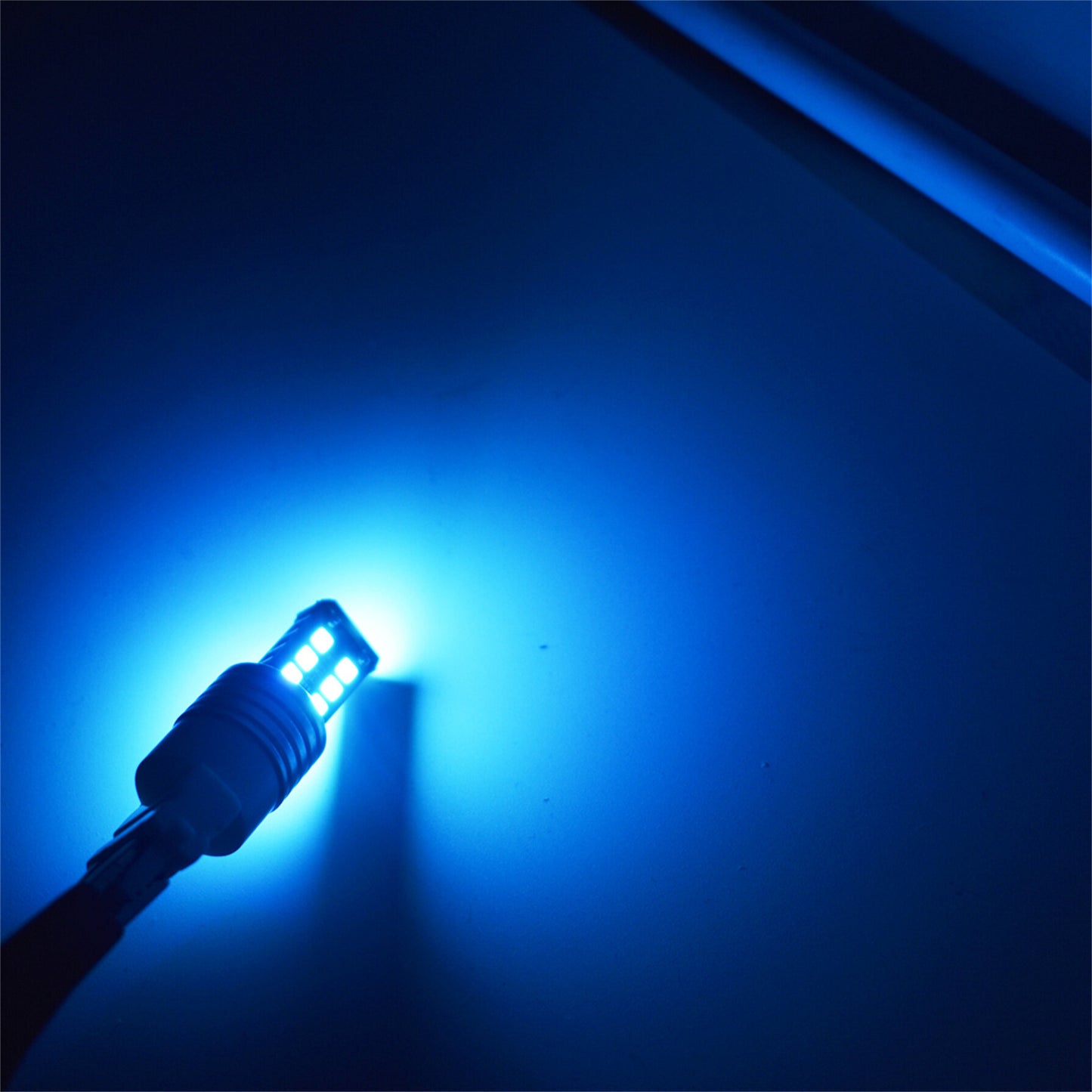 2 pcs High Power Ice Blue 3156 3157 15SMD Reverse Backup DRL Lights LED Bulbs Fit For Car Auto Brake Turn Signal Taillight DRL Backup Parking Light (Pack of 2)