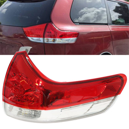 LABLT Tail Light Rear Brake Reverse Stop Lamp Car Accessories Replacement for 2011-2014 Toyota Sienna 8156008030 TO2804107 Right Outer Tail Lights Cover Passenger Side