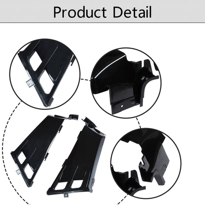 LABLT Motorcycle Gas Tank Left Right Side Wrap Covers w/ Grill Radiator Cover Plastic Kit Replacement for Yamaha Banshee 1987-2006 Black