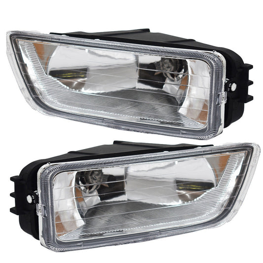 Pair Clear Bumper Driving Fog Light Assemblies For Honda Accord 4DR Sedan 2003 2004 2005 2006 2007